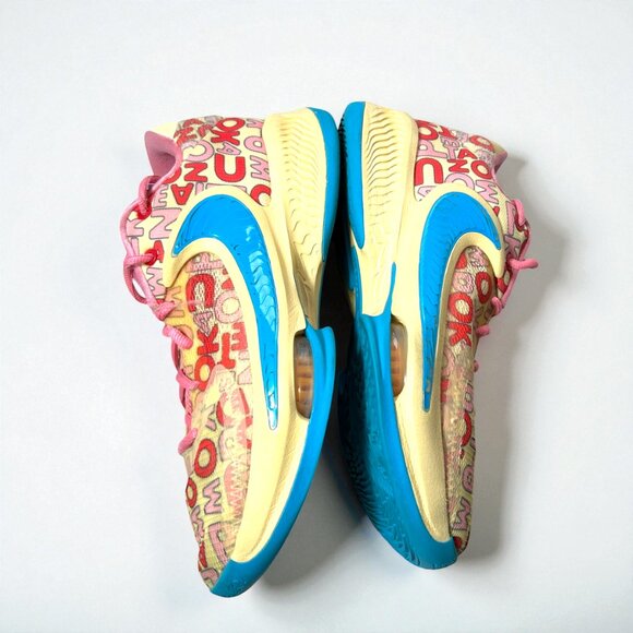 Nike Zoom Freak 4 Letter Bros Shoes Mens 7 8.5 W Vanilla Coral Chalk FB9503 200 - Picture 6 of 11